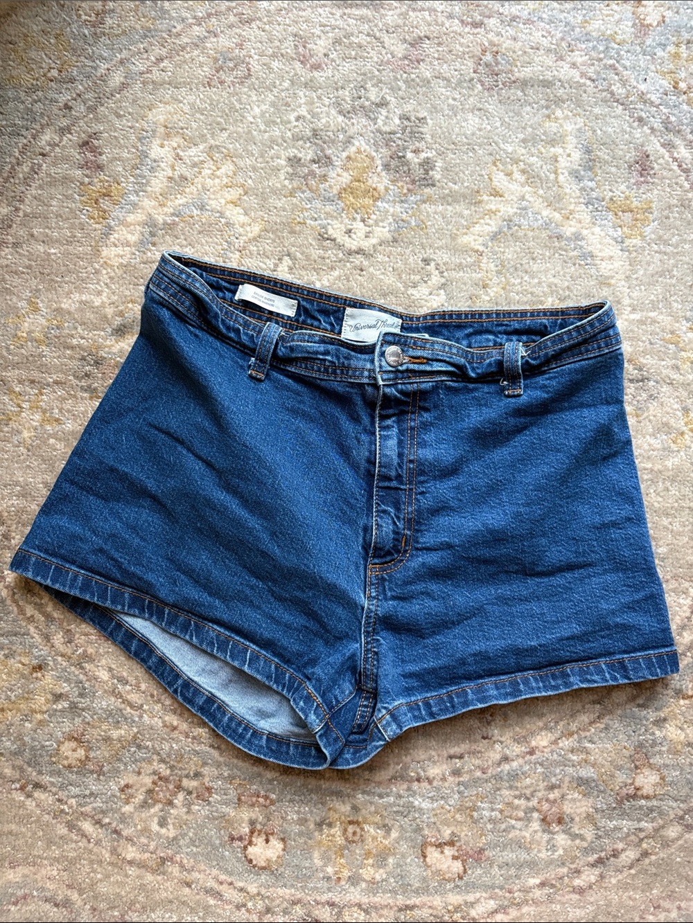 Universal Thread Dark Blue High-Rise Denim Shorts